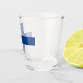 Verre A Shot Drapeau finlandais (Finlande) (Droite)