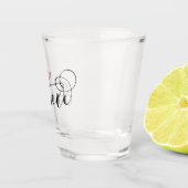 Verre A Shot Drapeau français à un coeur, France (Droite)