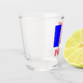 Verre A Shot Drapeau français Paris Tour Eiffel (Gauche)