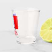 Verre A Shot Drapeau français Paris Tour Eiffel (Droite)