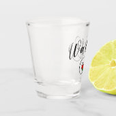 Verre A Shot Drapeau Gallois En Coeur, Pays De Galles (Gauche)