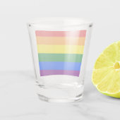 Verre A Shot Drapeau Gay pride arc-en-ciel LGBT (Dos)