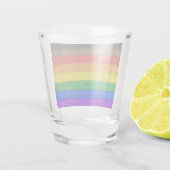 Verre A Shot Drapeau gay pride inclusif SlipperyJoe ru texturé (Dos)