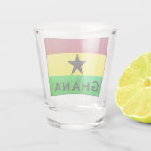 Verre A Shot Drapeau Ghana (Afrique de l'Ouest) (Dos)