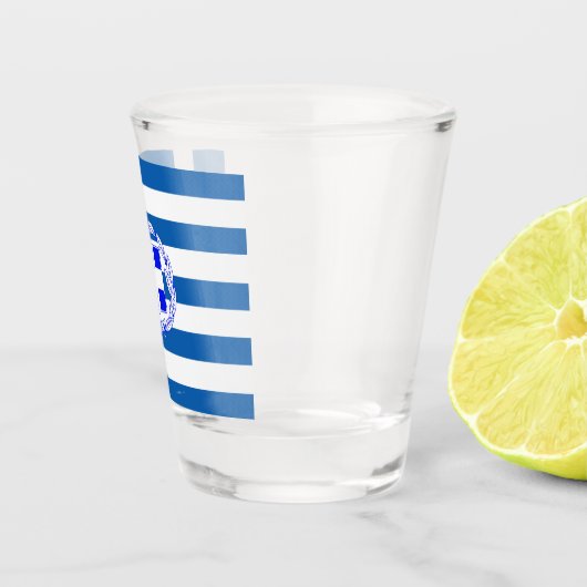 Verre A Shot Drapeau grec (Droite)