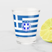Verre A Shot Drapeau grec (Devant)