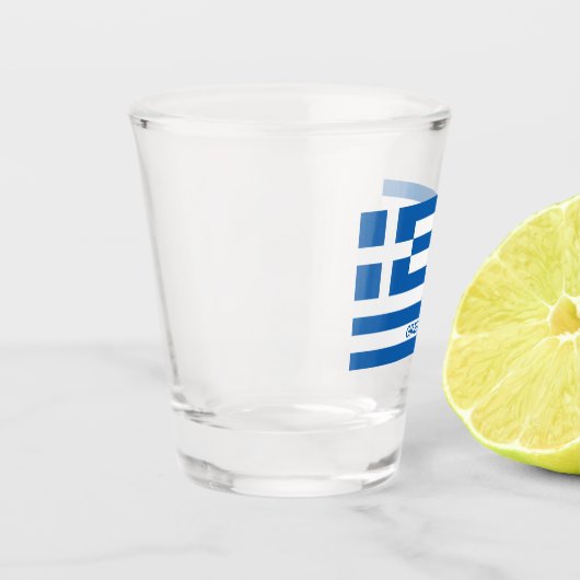 Verre A Shot Drapeau grec (Gauche)