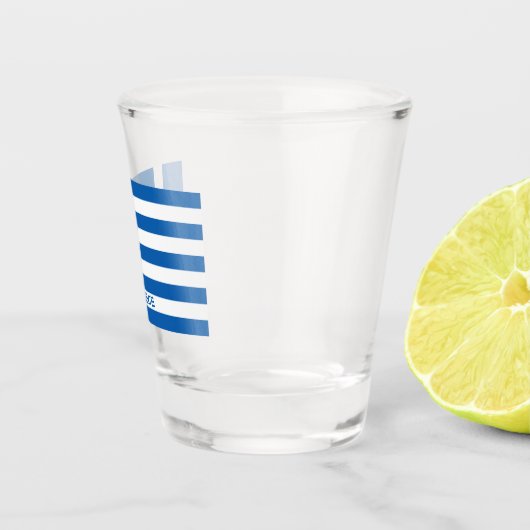 Verre A Shot Drapeau grec (Droite)