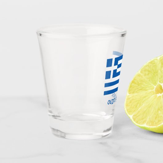 Verre A Shot Drapeau grec (Gauche)