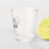 Verre A Shot Drapeau grec au coeur, Grèce (Droite)