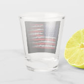 Verre A Shot Drapeau Grunge U.S.A (Dos)