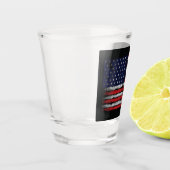 Verre A Shot Drapeau Grunge U.S.A (Gauche)