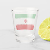 Verre A Shot Drapeau iranien (Iran) (Persan) (Dos)