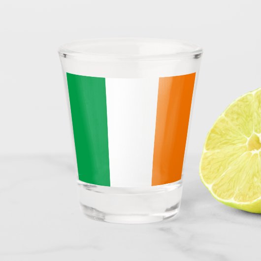 Verre A Shot Drapeau irlandais (Devant)