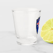 Verre A Shot Drapeau islandais (Gauche)