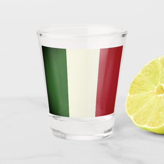 Verre A Shot Drapeau italien (Devant)