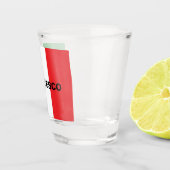 Verre A Shot Drapeau italien simple en gras personnalisé (Droite)