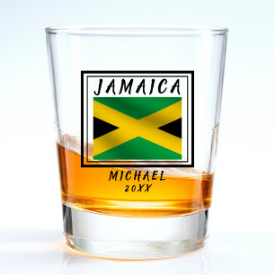 Verre A Shot Drapeau jamaïcain
