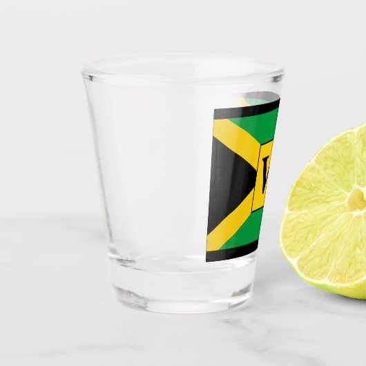 Verre A Shot Drapeau jamaïcain (Gauche)