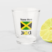 Verre A Shot Drapeau jamaïcain personnalisé (Devant)