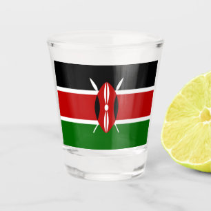 Verre A Shot Drapeau kényan (Kenya)