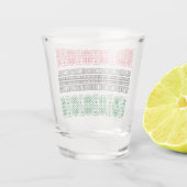Verre A Shot Drapeau Kwanzaa Motifs (Dos)
