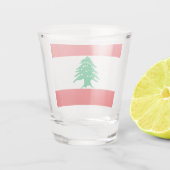 Verre A Shot Drapeau libanais (Drapeau libanais) (Dos)