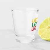 Verre A Shot Drapeau LITUANIE (Gauche)