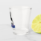 Verre A Shot Drapeau néo-zélandais et kiwi Bird Sillhouette / S (Droite)