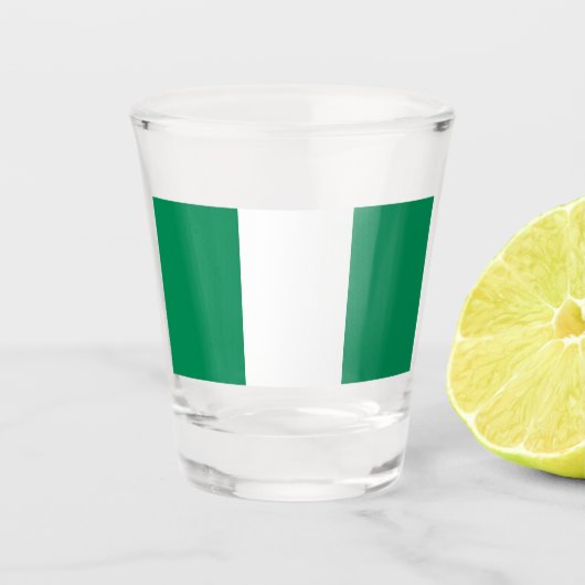 Verre A Shot Drapeau nigérian (Devant)