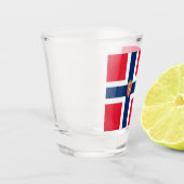 Verre A Shot Drapeau norvégien (Gauche)