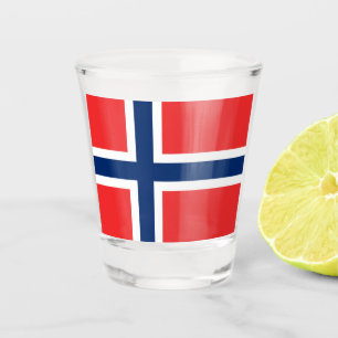 Verre A Shot Drapeau norvégien
