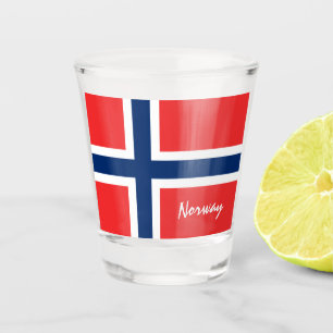 Verre A Shot Drapeau norvégien & Pays norvégien patriote / spor