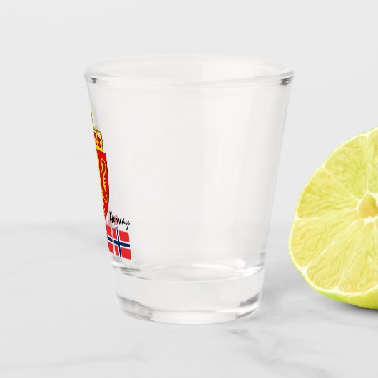 Verre A Shot Drapeau norvégien & Pays norvégien patriote /sport (Droite)