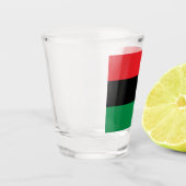 Verre A Shot Drapeau panafricain & symbole Unia / supporter de (Gauche)