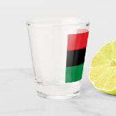 Verre A Shot Drapeau panafricain UNIA (Gauche)