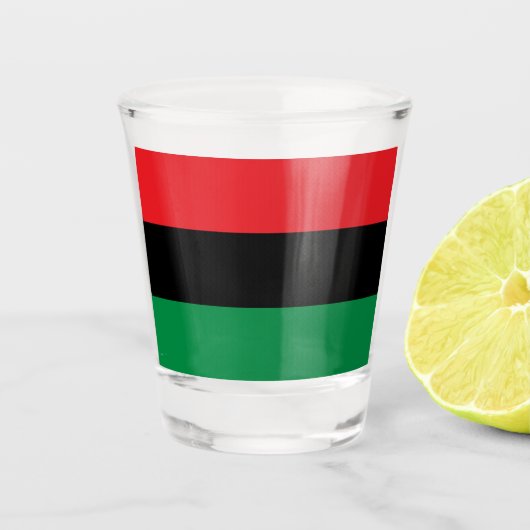 Verre A Shot Drapeau panafricain UNIA (Devant)