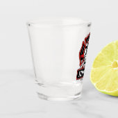 Verre A Shot Drapeau patriotique personnalisé de pompier (Gauche)