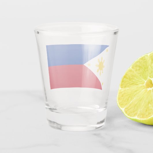 Verre A Shot Drapeau philippin des Philippines (Dos)