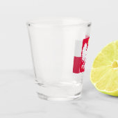 Verre A Shot Drapeau polonais & blason polonais / parti (Gauche)