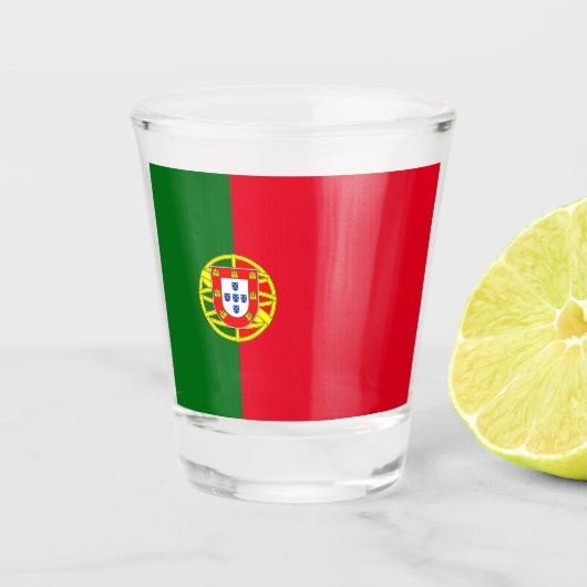 Verre A Shot Drapeau portugais (Devant)