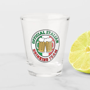 Verre A Shot Drapeau potable italien d'équipe de l'Italie