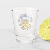 Verre A Shot Drapeau potable ukrainien d'équipe de l'Ukraine (Dos)