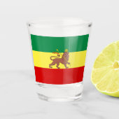 Verre A Shot Drapeau rastafarien (Rastafarianisme) (Rasta) (Devant)