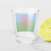 Verre A Shot Drapeau romani (Dos)
