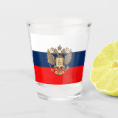 Verre A Shot Drapeau russe (Devant)