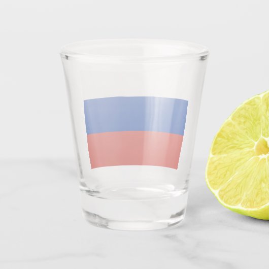 Verre A Shot Drapeau russe (Russie) Tiré (Dos)