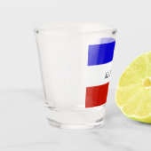 Verre A Shot drapeau serbe, patriotique (Gauche)