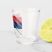 Verre A Shot drapeau serbe, patriotique (Droite)