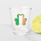 Verre A Shot Drapeau shamrock d'Irlande (Devant)